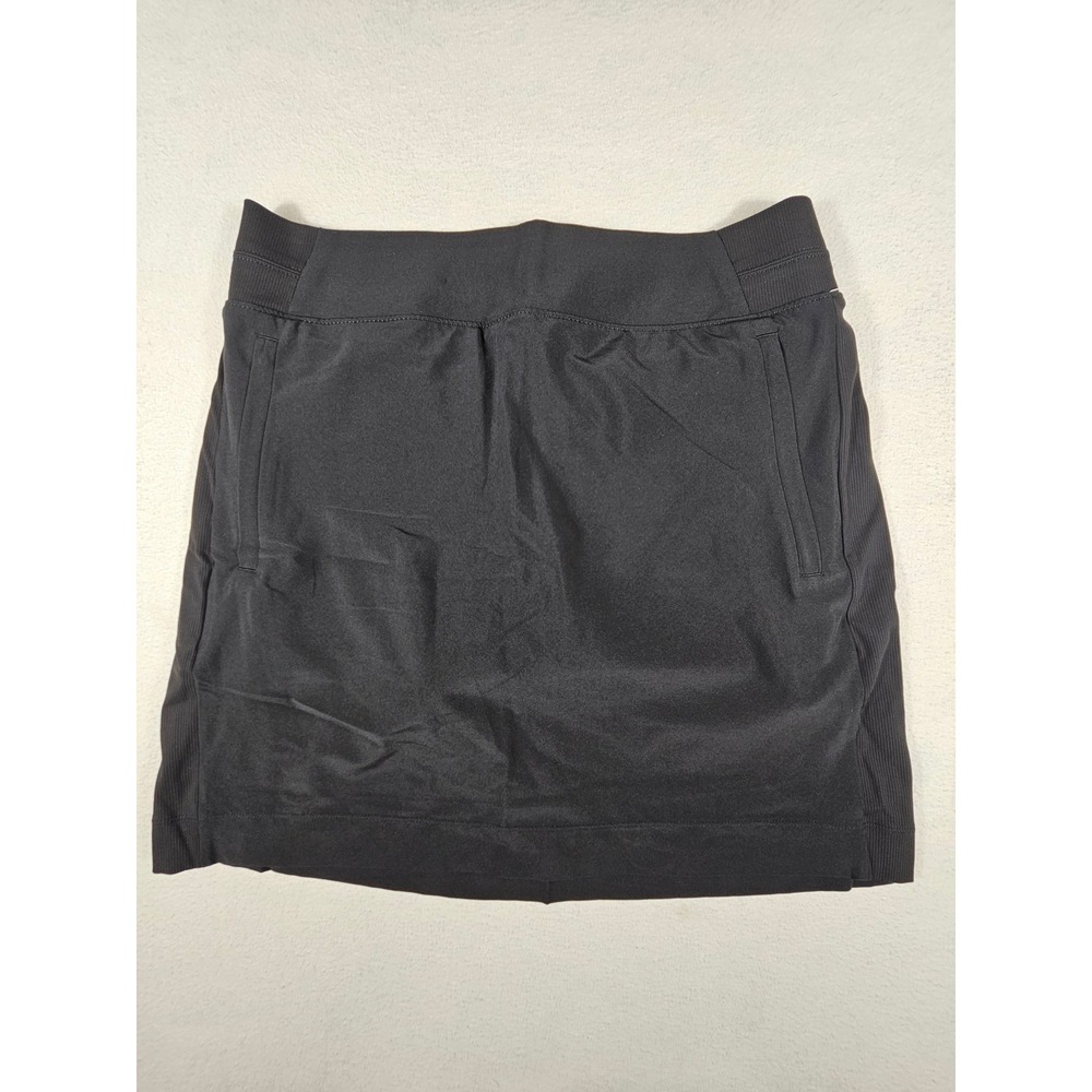 Athleta Brooklyn Skort 16 Black Featherweight Stretch Travel Golf Skirt 10 Tall